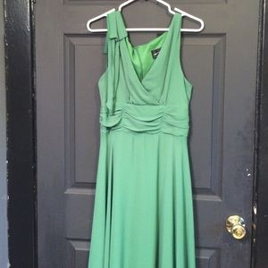 Emerald green cocktail dress
